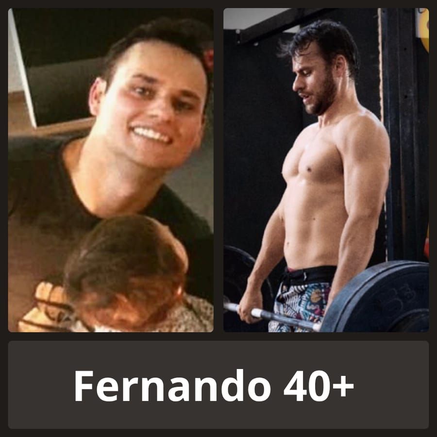 Antes e depois — Fernando, 40+